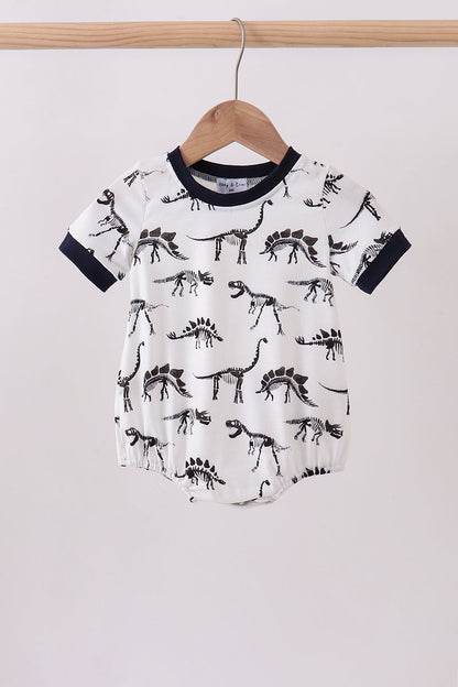 Navy dinosaur print bubble