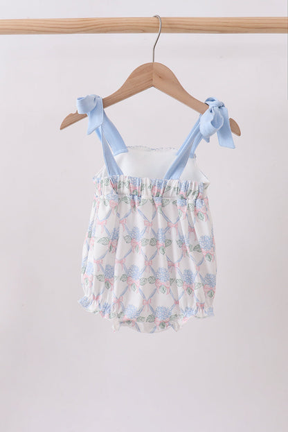 Blue Floral Bubble