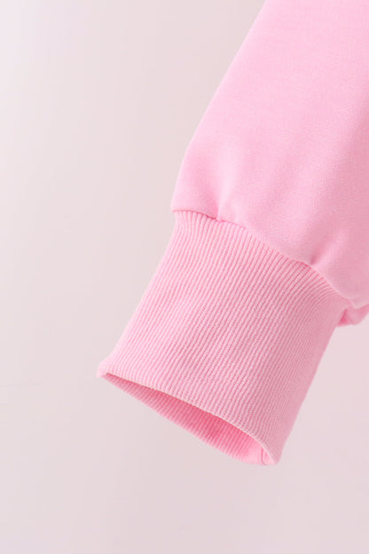 Pink bow pearl mom&me sweatshirt