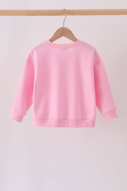 Pink bow pearl mom&me sweatshirt