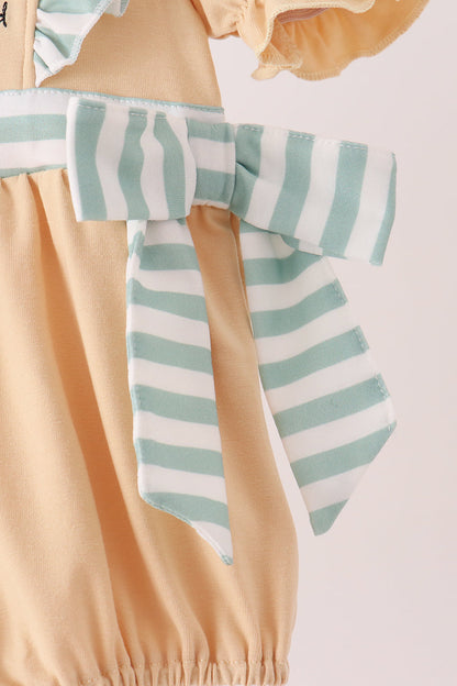 God is great god is good embroidery ruffle bubble