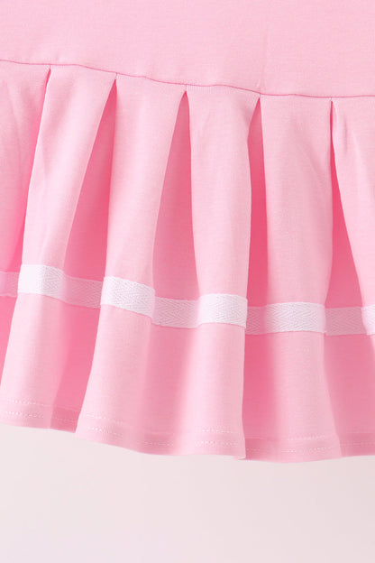 Pink football sequin dress