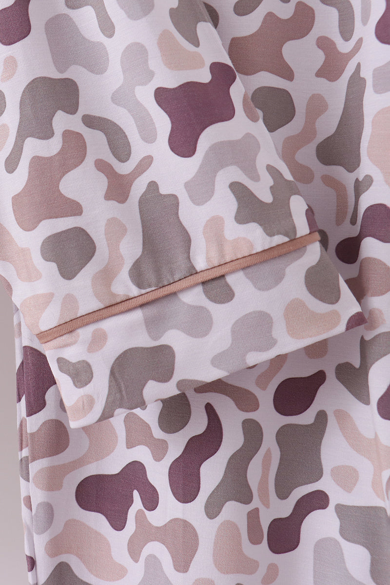 Camouflage bamboo mom pajama set