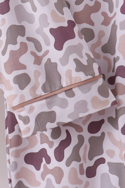 Camouflage bamboo mom pajama set