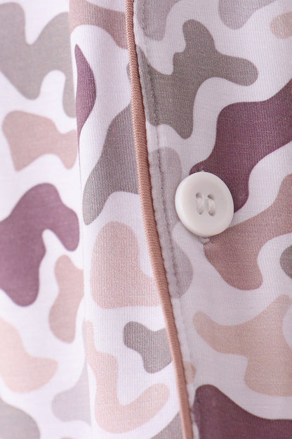 Camouflage bamboo mom pajama set
