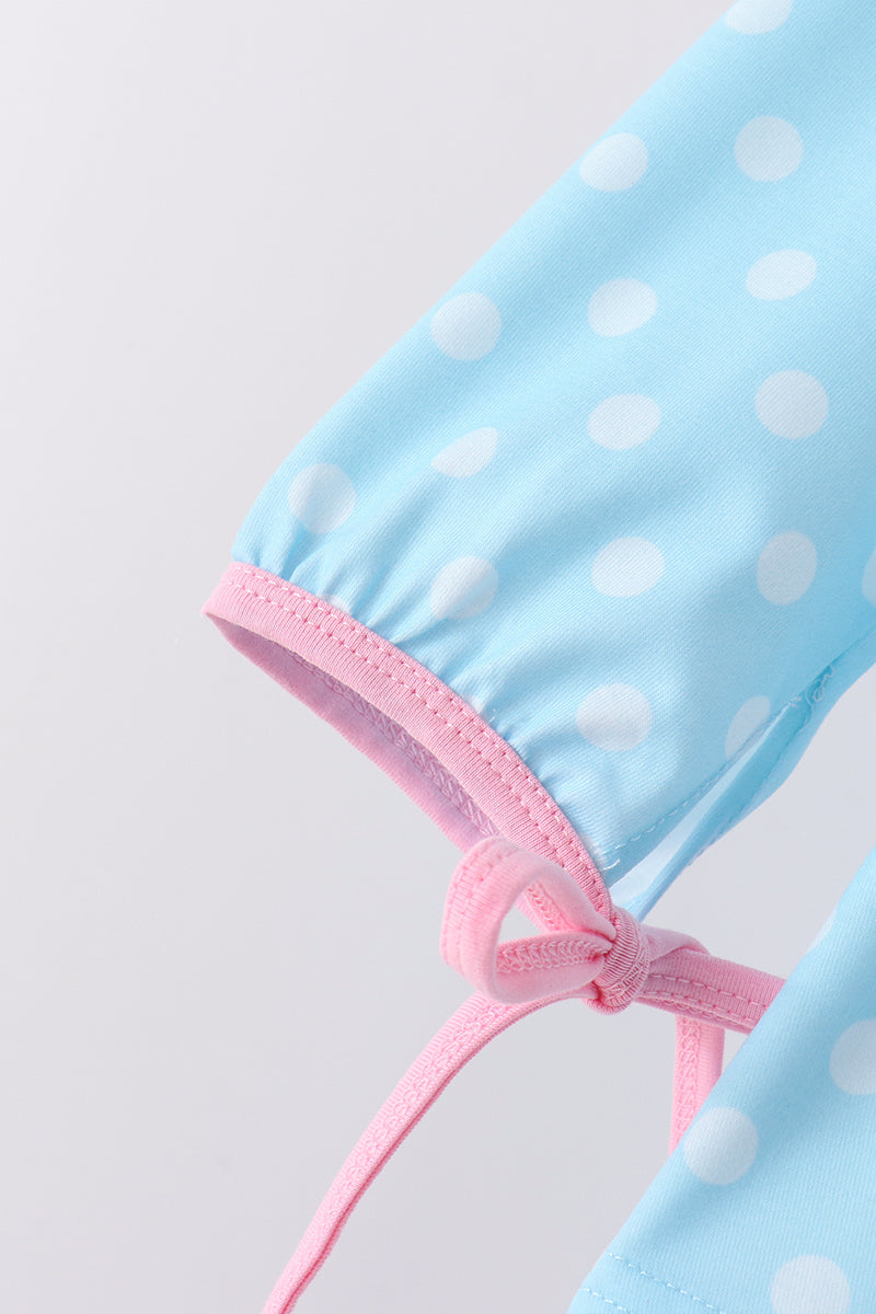 Blue Milk Santa Cookies Ruffle Bloomer Set
