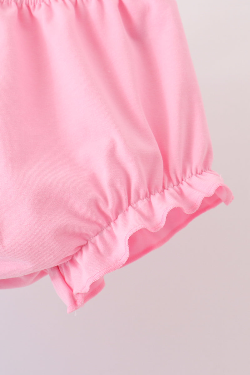 Blue Milk Santa Cookies Ruffle Bloomer Set