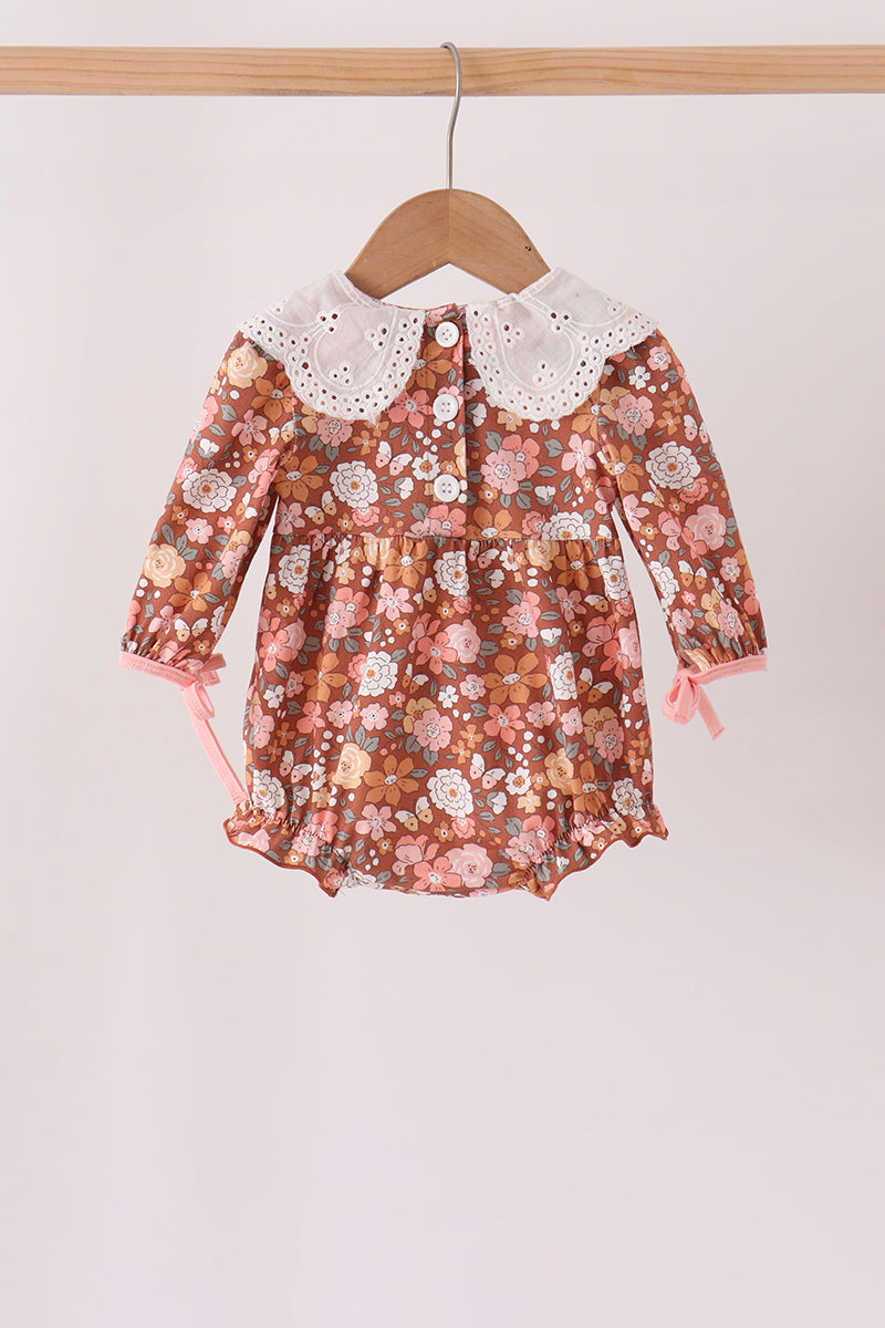Floral Smocked Lace Bubble