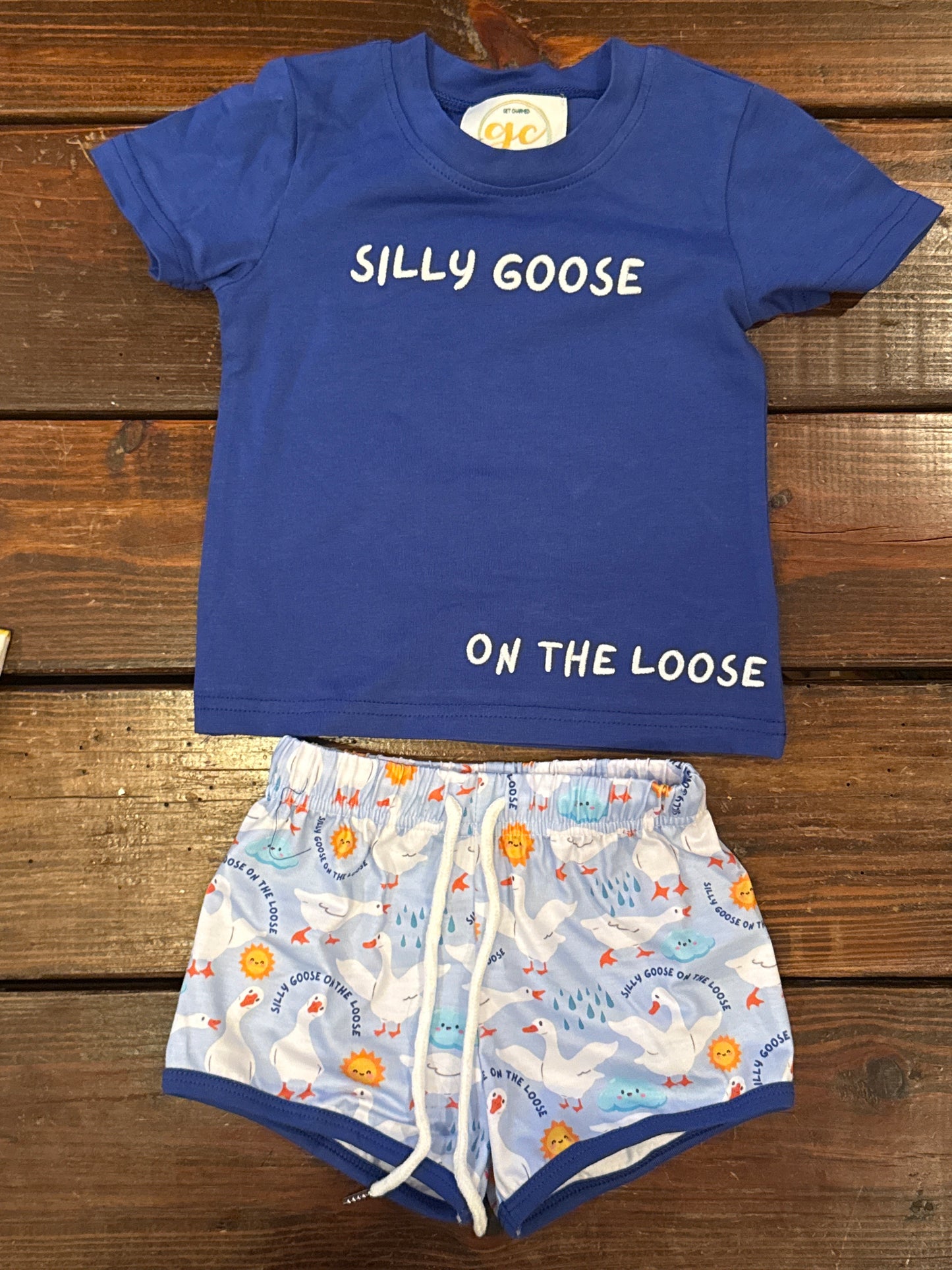 Silly goose on the loose boy shorts set
