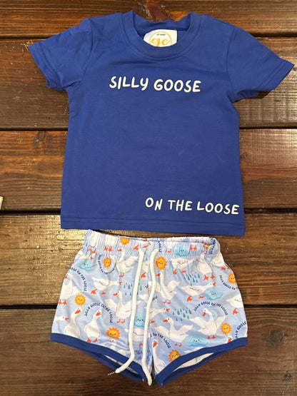 Silly goose on the loose boy shorts set