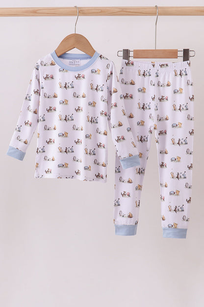 Premium character print bamboo pants set