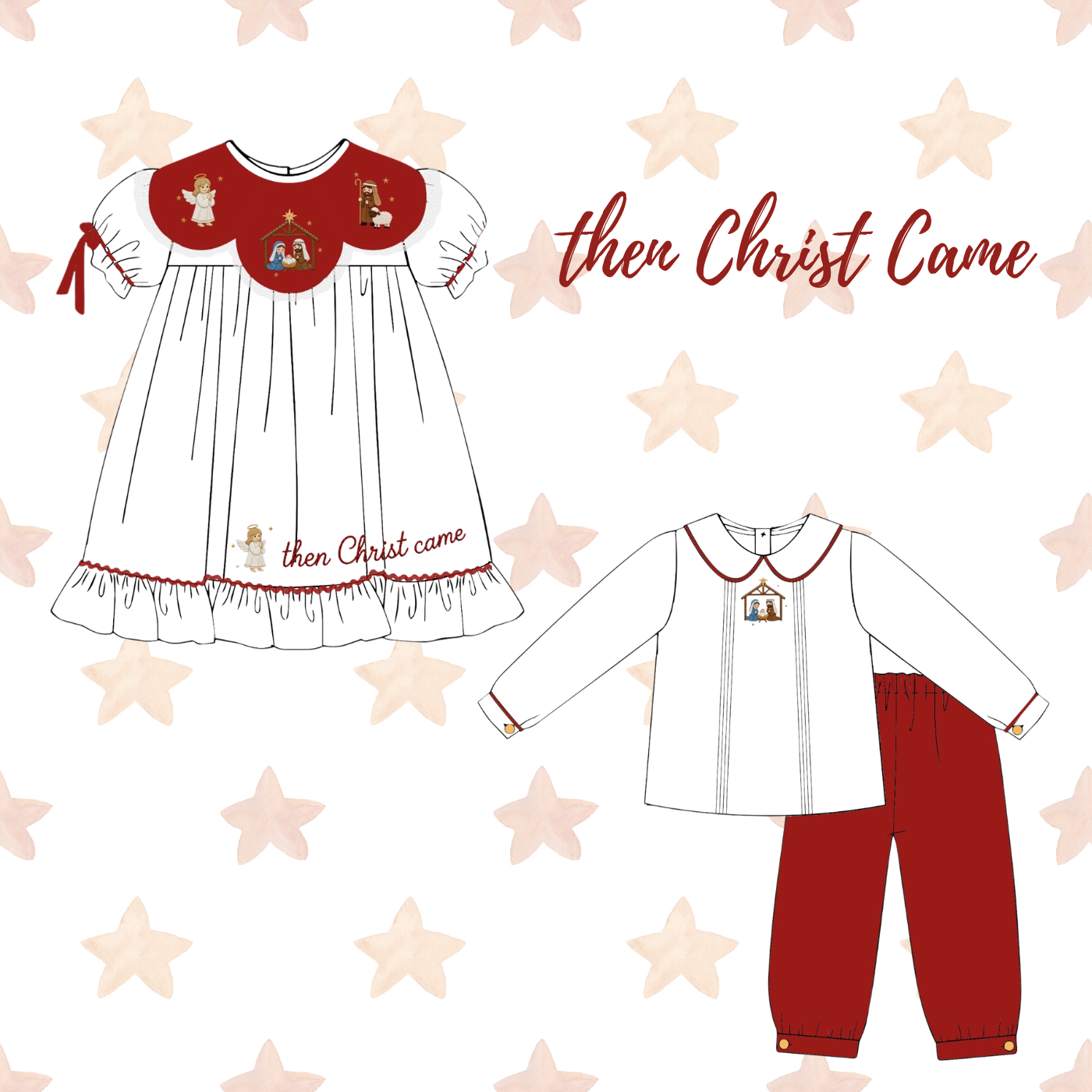 Then Christ Came Pants set - ETA November