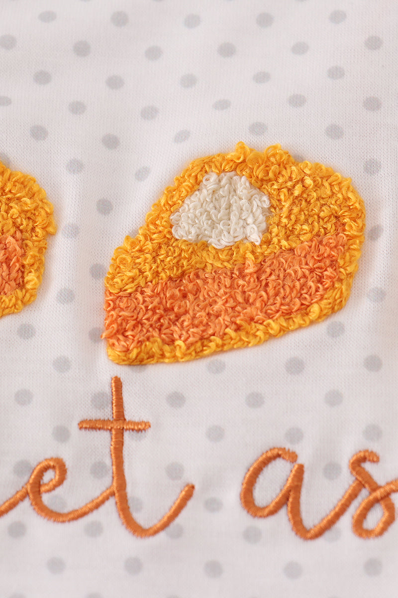 Sweet as pie french knot girl bloomers set