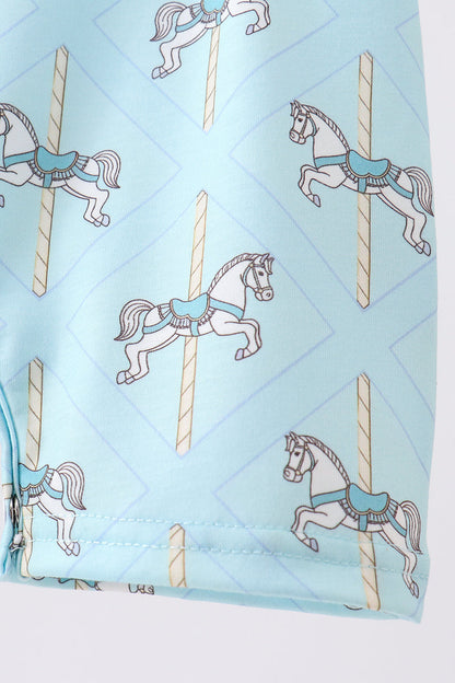 Blue carousel smocked jonjon