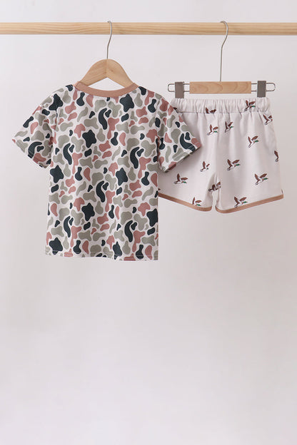 Camo Duck Embroidered Set