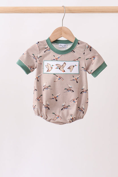 Green Mallard Embroidered Bubble