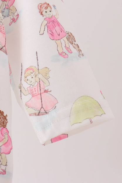 Pink all day adventure ruffle bubble