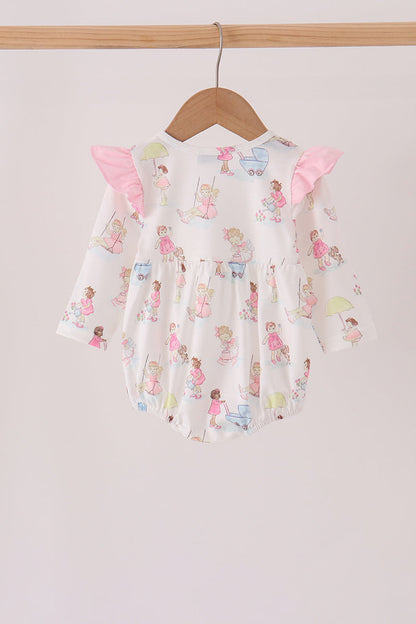 Pink all day adventure ruffle bubble