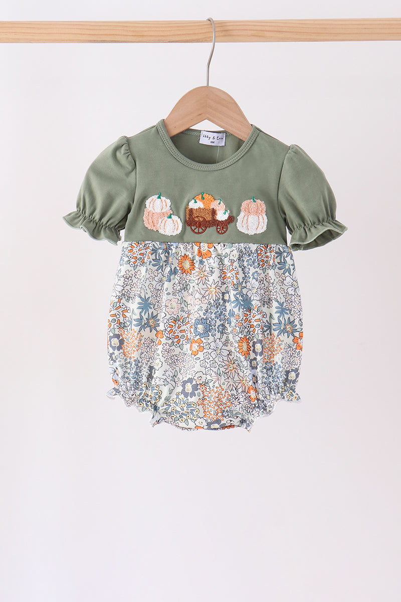 Green pumpkin french knot bubble