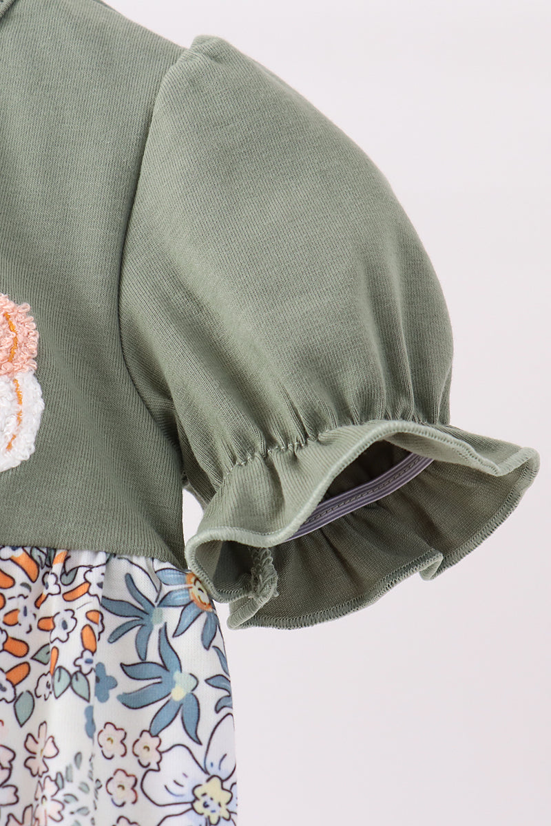 Green pumpkin french knot bubble