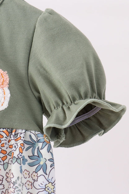 Green pumpkin french knot bubble