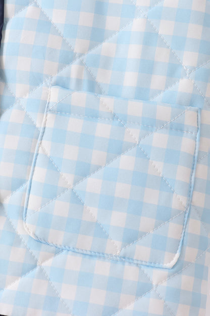 Blue gingham jacket